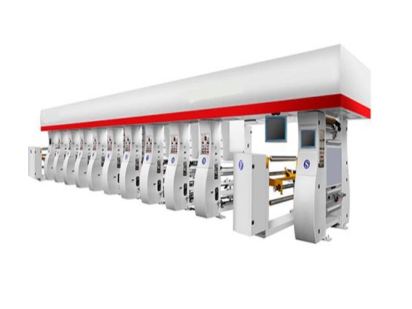 Computer rotogravure printing machine