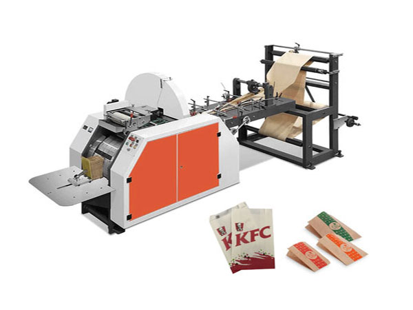 V bottom paper bag machine