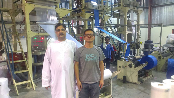film blowing machine in Ajman UAE Customer Factory
