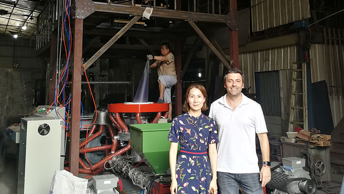 Film blowing machine export to Chile Customer
